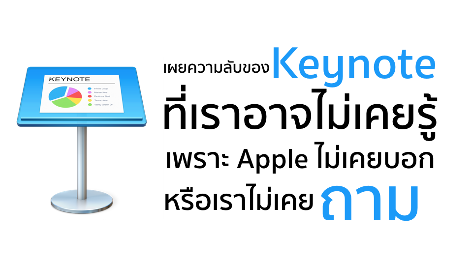 วิธีการบันทึกเสียงประกอบสไลด์ด้วย Keynote