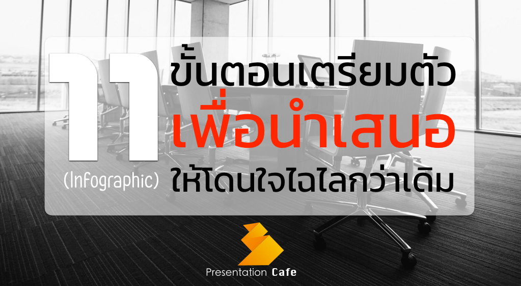 11 ขั้นตอนเตรียมตัวเพื่อนำเสนอให้โดนใจไฉไลกว่าเดิม (Infographic)